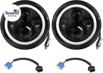 7 Inch Led Headlights With Halo, 2PCS 6000LM Round Headlamp For Jeep Wrangle. Fixed Price $69.43.