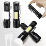 Kunhe Rechargeable Flashlights Usb-c Stocking Stuffers Small Led 4 Pack, Red. Fixed Price $28.79.