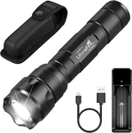 Ultrafire Tactical Flashlight With Holster Pouch, 1000 Lumen Single Mode Police. Fixed Price $48.20.