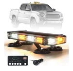 Lumenix 72 Led Rooftop Emergency Strobe Light Bar W/control Panel White Amber. Fixed Price $72.99.