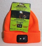Powercap 2.5-HEADLAMP In HAT-150 Lumens-hunter Orange Knit- Rechargeable. Fixed Price $24.95.