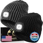 Ahasti 2 Pack Bluetooth Beanie Hat With Light For Men, Rechargeable Led. Fixed Price $46.19.