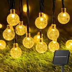 Solar String Lights Outdoor 60 Led 36FT With 8 Lighting 1 Pc, Warm White. Fixed Price $24.63.