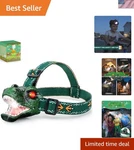 Led Dinosaur Headlamp For Kids, Children's Flashlight T-rex Toys.... Fixed Price $30.06.