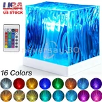 Ocean Wave Aurora Projector Lamp 16 Colors Led Night Light Bedroom Rechargeable. Fixed Price $8.99.