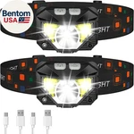 Headlamp Flashlight, Lumen Ultra-light Bright Led Rechargeable Headlight With Wh. Fixed Price $34.86.