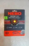 Nebo Mycro 450 Led Headlamp, Red, Rechargeable, #NEB-HLP-0026, Upc 044435921363. Fixed Price $17.00.