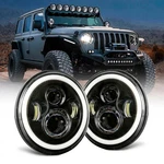 Jeep Wrangler Headlight, Dot Approved Hi/lo Beam With White Drl/amber Turn Si.... Fixed Price $96.99.