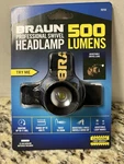 Head Lamp Led 500 Lumen Swivel Flood And Spot Modes Wide Angle Flashlight. Fixed Price $16.50.