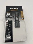 Coast XP6R Rechargeable 500 Lumens Flashlight With Hat Clip IP54 New/sealed. Fixed Price $20.00.
