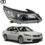 Headlight W/o Led Drl Right Side Halogen For 2013 2014 2015 Honda Accord Black. Fixed Price $57.26.