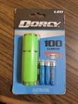 Dorcy 100-LUMEN Weather Resistant Glow-in-the-dark Led Flashlight With Lanyard. Fixed Price $7.00.