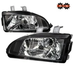 For 92-95 Honda Civic Eg Jdm Black Glass Headlights W/sir City Ex Hb. Fixed Price $109.99.