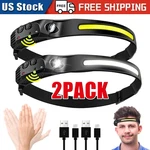 2X Waterproof Cob Headlamp Night Buddy Led Sensor 230 Torch Headlight. Fixed Price $11.49.