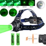 Hunting Green Light Led Headlamp Torch Rechargeabe Coyote Hog Night Us. Fixed Price $15.99.