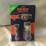 Nebo Triple Play Kit - Mycro Headlamp, Davinci Flashlight & Galileo Lantern. Fixed Price $39.93.