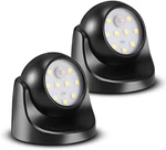Progreen 6000K Battery Motion Sensor 2 Pack Lights, Black. Fixed Price $40.98.