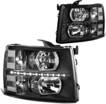 Pair Led Drl Headlights Compatible With 07-13 Chevy Silverado 1500 07-14. Fixed Price $225.99.