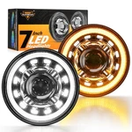 Auxbeam 7'' Led Headlights H6024 With Turn Signal Drl High Low Beam, 7INCH Ro.... Fixed Price $231.84.