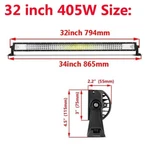 Willpower Tri Row 7D Led 32 Inch Bars Flood Spotlight Fog Lamp. Fixed Price $189.95.