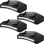 Mudder 4 Pcs Hat Clip 11 Cap Lights On Led, Black. Fixed Price $23.99.