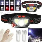 Headlamp Cob Led Headlight Band Torch Flashlight Usb Rechargeable Waterproof. Fixed Price $16.52.