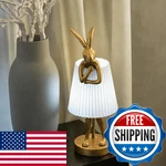 Yht Bunny Table Cute Animal Rabbit LAMP,15.7" Vintage Led Desk Light With. Fixed Price $75.95.