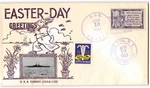 Uss Juneau, Light Cruiser, Crosby Cachet, Easter Seal, 1953. Fixed Price $11.50.