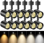 Led Track Lighting Heads 12 Pack 10W 800LM Dimmable 5 Color Black Adjustable. Fixed Price $299.99.