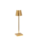 Zafferano LD0490O3 Poldina Pro Micro Table Lamp With Touch Controls, Glossy Gold. Fixed Price $148.75.