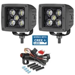 2X 3" Cree Led Spot Motorcycle Auxiliary Headlight Driving Fog Lamps Wiring Kit. Fixed Price $39.99.