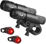 2 Packs Bike Set Super Bright Focus Adjustable Front Headlight And Rear. Fixed Price $50.77.