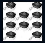 10 Pieces Solar Gutter Lights Outdoor 9 Led Waterproof Lighting .... Fixed Price $55.00.