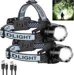 2PACK Rechargeable, 99000 Lm Super Bright Led With 3 Modes,. Fixed Price $55.22.