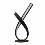 17" Abstract Upright Ribbon Bow Led Black Metal Table Lamp Ore HBL2379. Fixed Price $59.95.