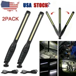 2PCS Usb Rechargeable Cob Led Slim Work Car Mechanic Flashlight Stick Lamp. Fixed Price $19.29.