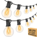 2-PACK Outdoor String Lights Waterproof With 52 100FT(50*2), Black Wire. Fixed Price $57.29.