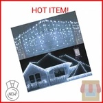Toodour Christmas Icicle Lights Outdoor, 360 Led 29.5FT 8 Modes Fairy Str. Fixed Price $44.22.