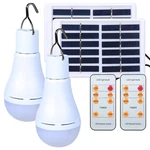 Ccgkx Solar Light Bulbs Rechargeable With Remote Timer, 4 300LM-2PACK, White. Fixed Price $34.52.