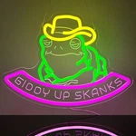 16"X12" Toad Frog Cowboy Hat Led Neon Sign With Dimmer Usb Powered Light Lamp Ee. Fixed Price $49.99.