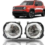 Munirater Headlamp Set Lh Fit 15 18 Jeep Renegade Replacement Housing Clear. Fixed Price $126.09.