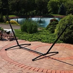 Steel Hammock Stand With Carrying Case - Black 112 By Sunnydaze. Fixed Price $135.00.