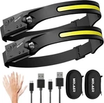 Led Headlamp Rechargeable Flashlight, 2-PACK 230 Wide Beam Headlight With Moti. Fixed Price $31.91.