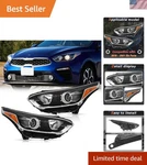 Waterproof Halogen Headlight Assembly 2019-2021 Kia Forte Enhanced Safety. Fixed Price $493.99.