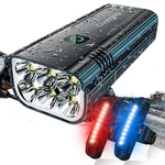 2026 Upgrade 6800LUMEN Bike Light For Night Riding,super Bright Led Headlig.... Fixed Price $50.73.