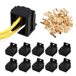 Zufoty 10PCS Relay Base Holders, 12V/24V 30A-80A Socket Connector, 5 P.... Fixed Price $11.58.