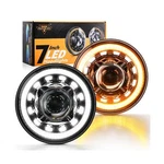 Auxbeam 7'' Led Headlights H6024 With Turn Signal Drl High Low Beam, Round He.... Fixed Price $202.79.