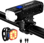 Workpro Rechargeable Ultra-bright Bike Front Rear Headlight Taillight Sets. Fixed Price $23.99.