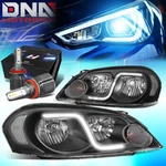 For 2006-2016 Chevy Impala Drl Black/clear Headlights W/led Kit+cool Fan. Fixed Price $135.98.