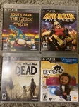 South Park Stick Of Truth, Duke Nukem, Walking Dead, Eye Pet Lot 4 PS3 Games. Fixed Price $16.99.